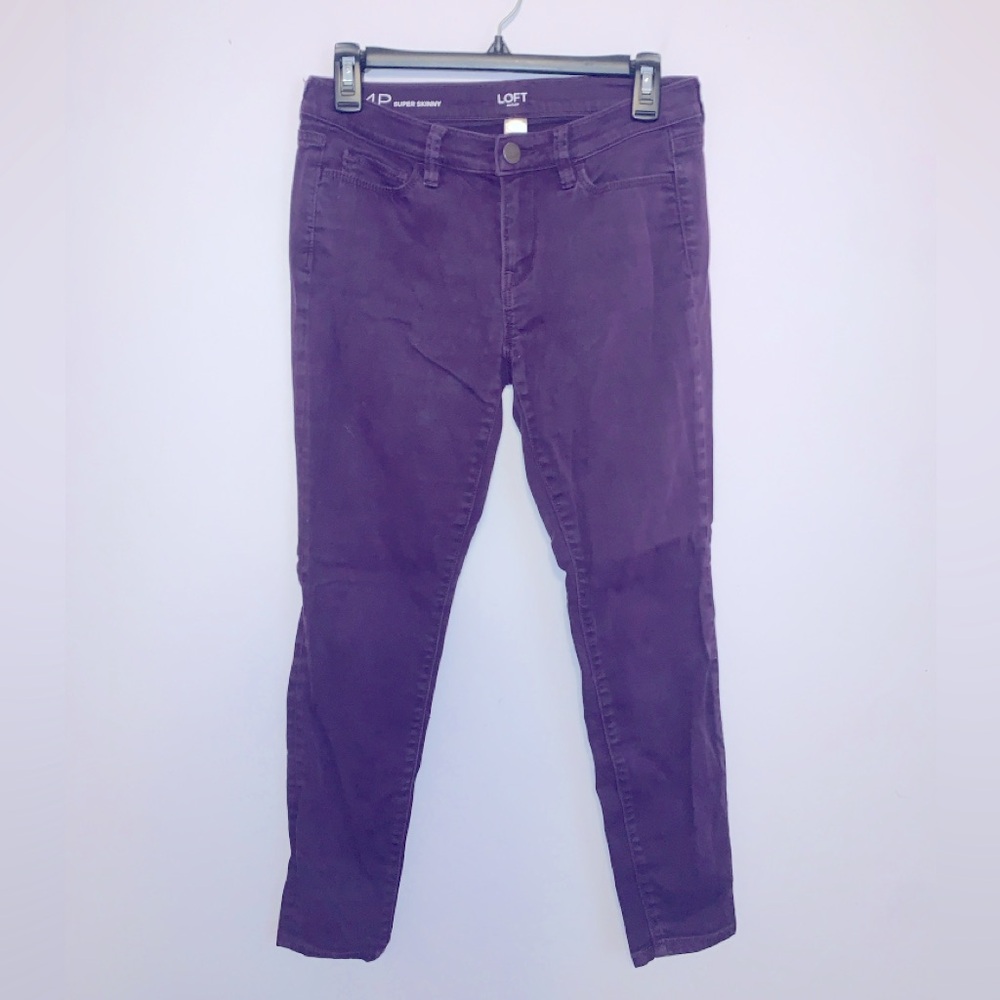 purple jeans